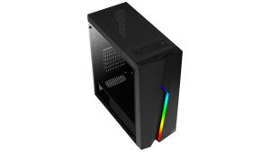 AeroCool Bolt RGB ATX Fekete Acryl üveg Számítógép Ház