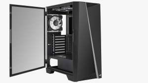 AeroCool Mirage ARGB ATX Fekete Edzett Üveg Számítógép ház