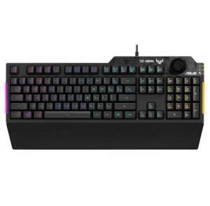 Asus TUF Gaming K1, RGB Gamer Billentyűzet, Fekete, Magyar kiosztás