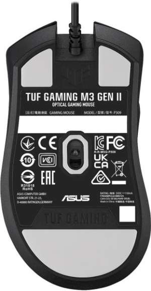 Asus TUF Gaming M3 Gen II, 8000 dpi, Gamer Egér, Fekete