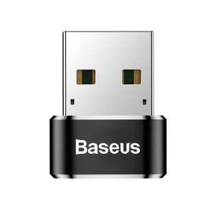 Baseus 3A USB-C–USB-A adapter, Fekete
