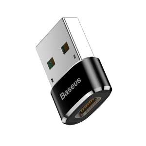 Baseus 3A USB-C–USB-A adapter, Fekete