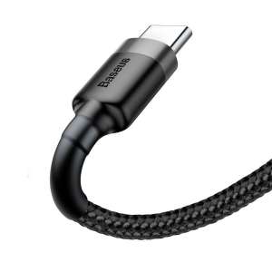 Baseus Cafule USB-USB-C kábel, 3A 0,5 m, Szürke-Fekete
