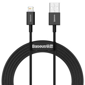 Baseus USB-kábel Lightning Superior, 2,4A, 2M, Fekete