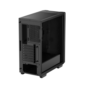 DeepCool CC560 Limited V2 Számítógépház (fekete, ablakos, venti nélkül, Mini-ITX / Micro-ATX / ATX)