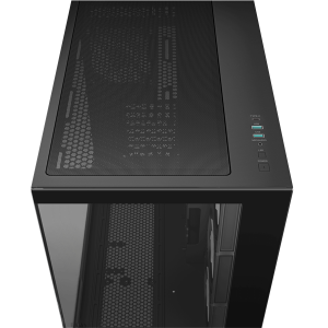 DeepCool Számítógépház - CG530 4F (fekete, ablakos, 4x12cm A-RGB, BTF, ATX, 2xUSB3.0, 1xUSB2.0)