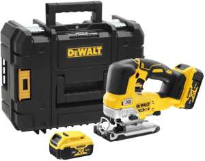 Dewalt dekopírfűrész, 18V, kefe nélküli, 2x5Ah, töltővel