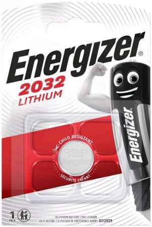 Energizer CR2032 lithium gombelem
