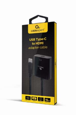 Gembird USB Type-C to HDMI Adapter kábel, 15cm