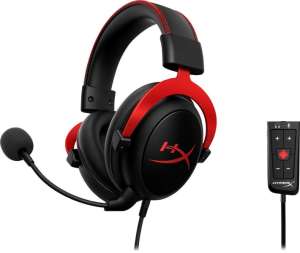 HyperX Cloud III Gamer Mikrofonos Fejhallgató, 3.5mm-es Jack csatlakozó, Fekete/Piros