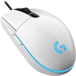 Logitech G102 Lightsync vezetékes egér, fehér