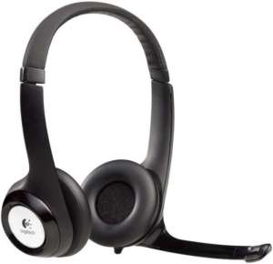 Logitech H390 Stereo headset, Fekete