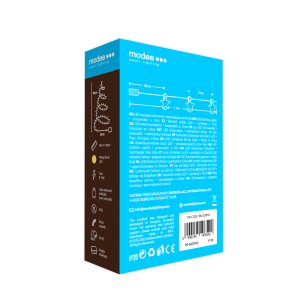 Modee Karácsonyi LED Füzér Dekor Elemes + Csipesz C3016 (10LED/90cm/10cm) warm