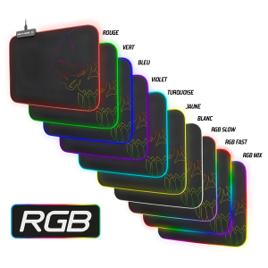 Spirit of Gamer Egérpad - RGB Medium, RGB háttérvilágítás, 350 x 255 x 3mm, fekete