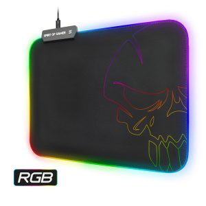 Spirit of Gamer Egérpad - RGB Medium, RGB háttérvilágítás, 350 x 255 x 3mm, fekete