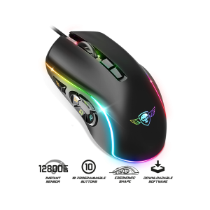 Spirit of Gamer ELITE-M30 Gaming Egér, Fekete