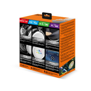 Spirit of Gamer H700 White Mikrofonos Fejhallgató (MultiPlatform, 7.1, mikrofon, hangerőszabályzó, nagy-párnás, fehér)