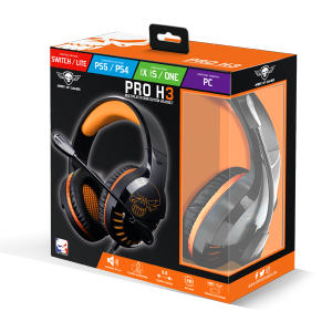Spirit of Gamer PRO-H3 MultiPlatform Mikrofonos Gamer Fejhallgató, Narancssárga