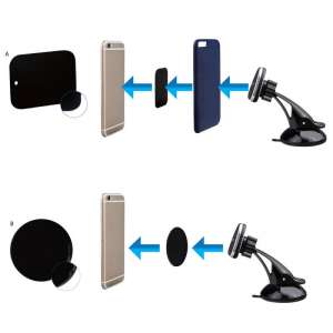 TELLUR TLL171041 Mágneses autós tartó szélvédőre, műszerfalra rögzíthető