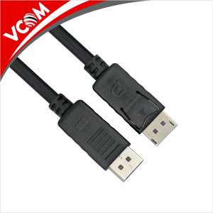 VCOM DisplayPort kábel 3m (apa-apa) - Fekete