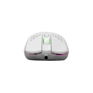 White Shark Galahad gamer egér, fehér, 6.400 DPI, kényelmes, RGB háttérfény